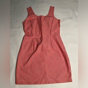GAP Red & White Gingham Tank Dress
